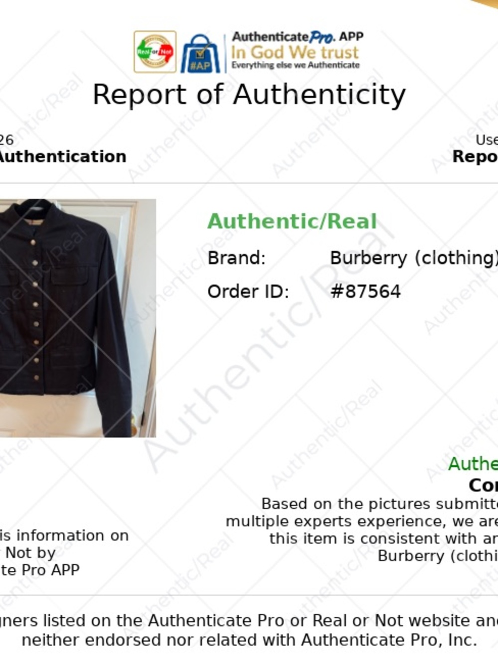 Burberry Black Military-Style Jacket Womens XL - Picture 3 of 11